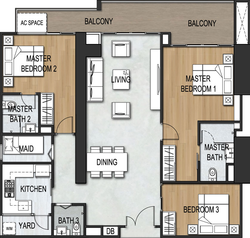 3Bedroom B3-1A