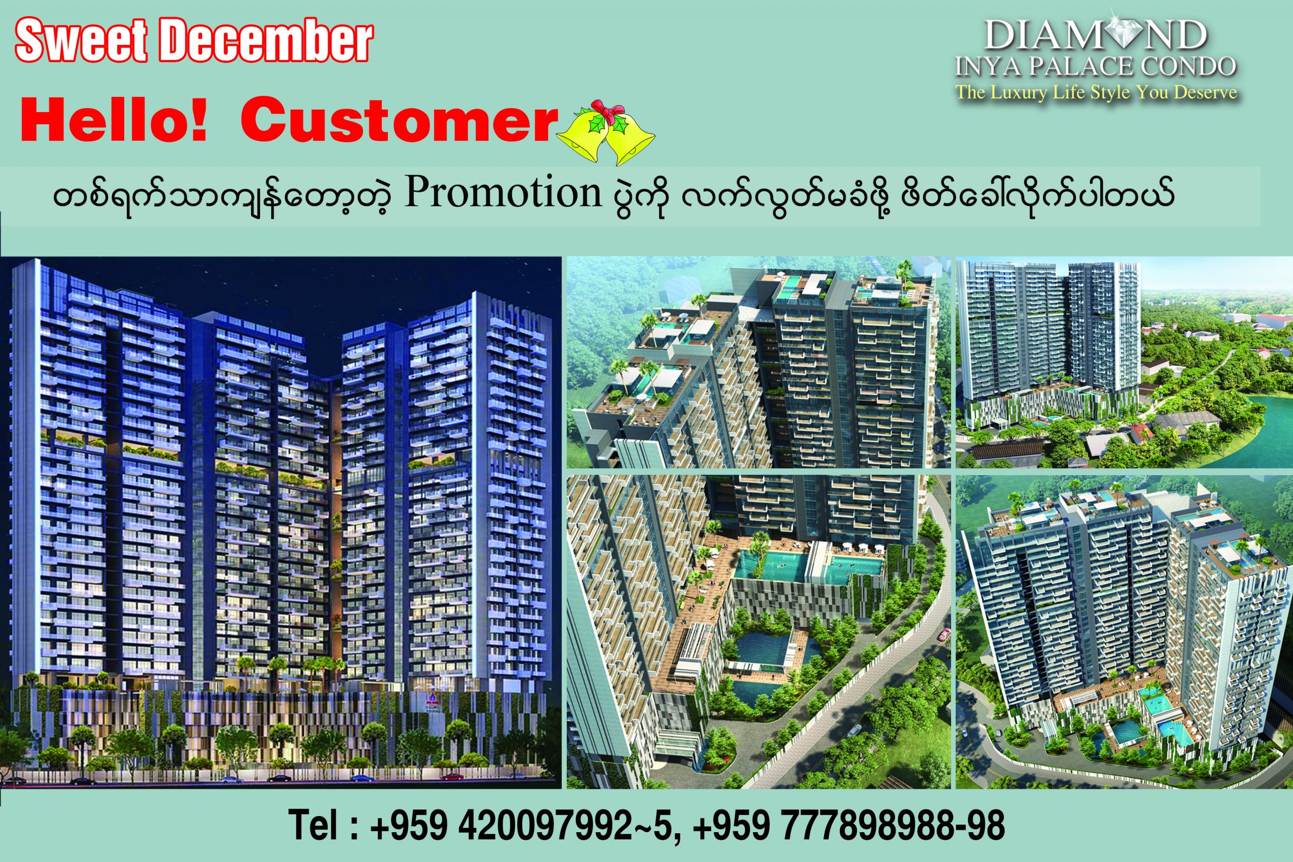 25% discount on Diamond Inya Palace Condo
