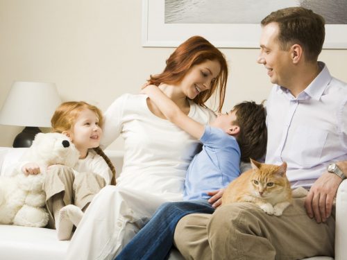Affectionate family
